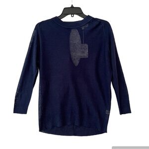 Inhabit Lightweight Linen Crewneck Sweater with Back Keyhole Size P NWT